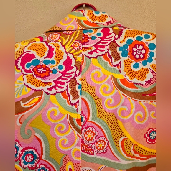 Colorful light jacket by Harve Benard. Women's 4P. Tailored. - Picture 11 of 13